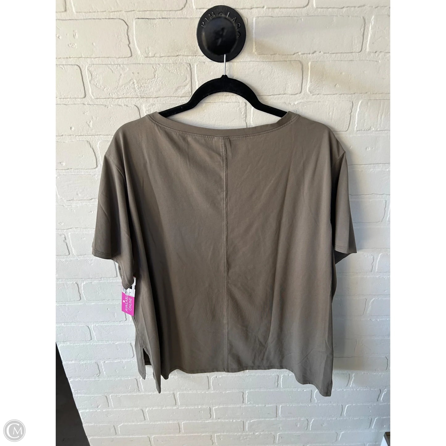 Athletic Top Short Sleeve By Members Mark In Tan, Size: Xl