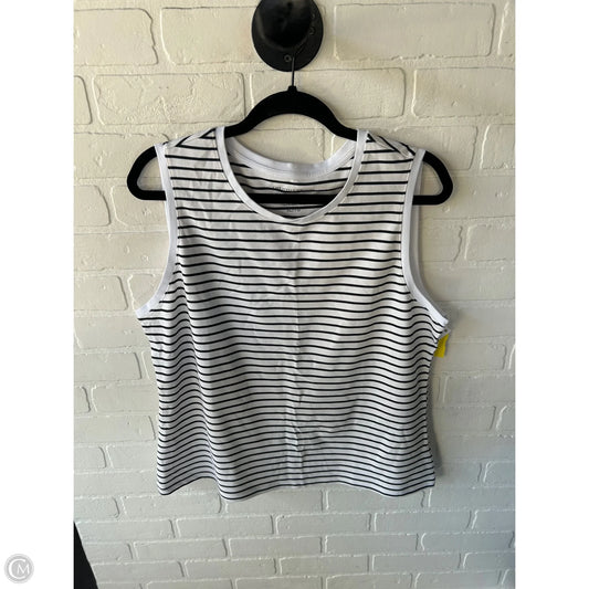 Top Sleeveless Basic By Christian Siriano In Black & White, Size: Xl