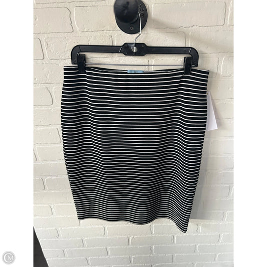 Skirt Midi By Cece In Black & White, Size: 12
