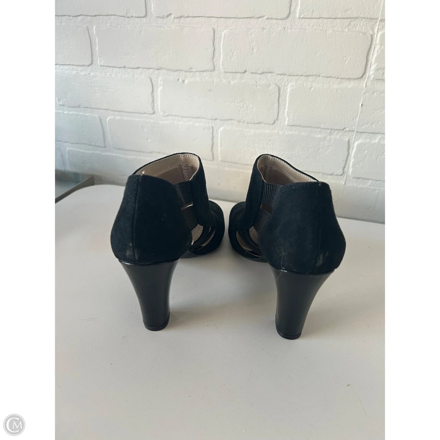 Sandals Heels Block By Life Stride In Black, Size: 8