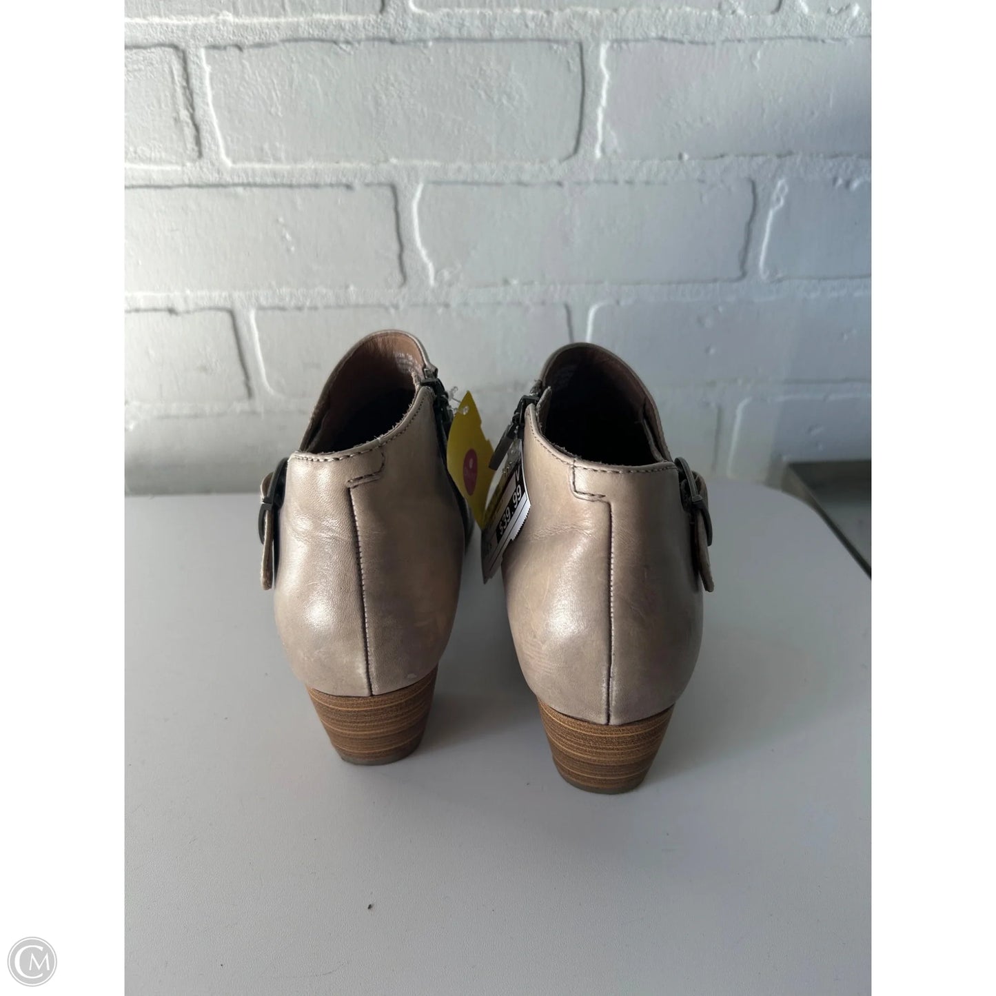 Boots Ankle Heels By Dansko In Tan, Size: 5.5