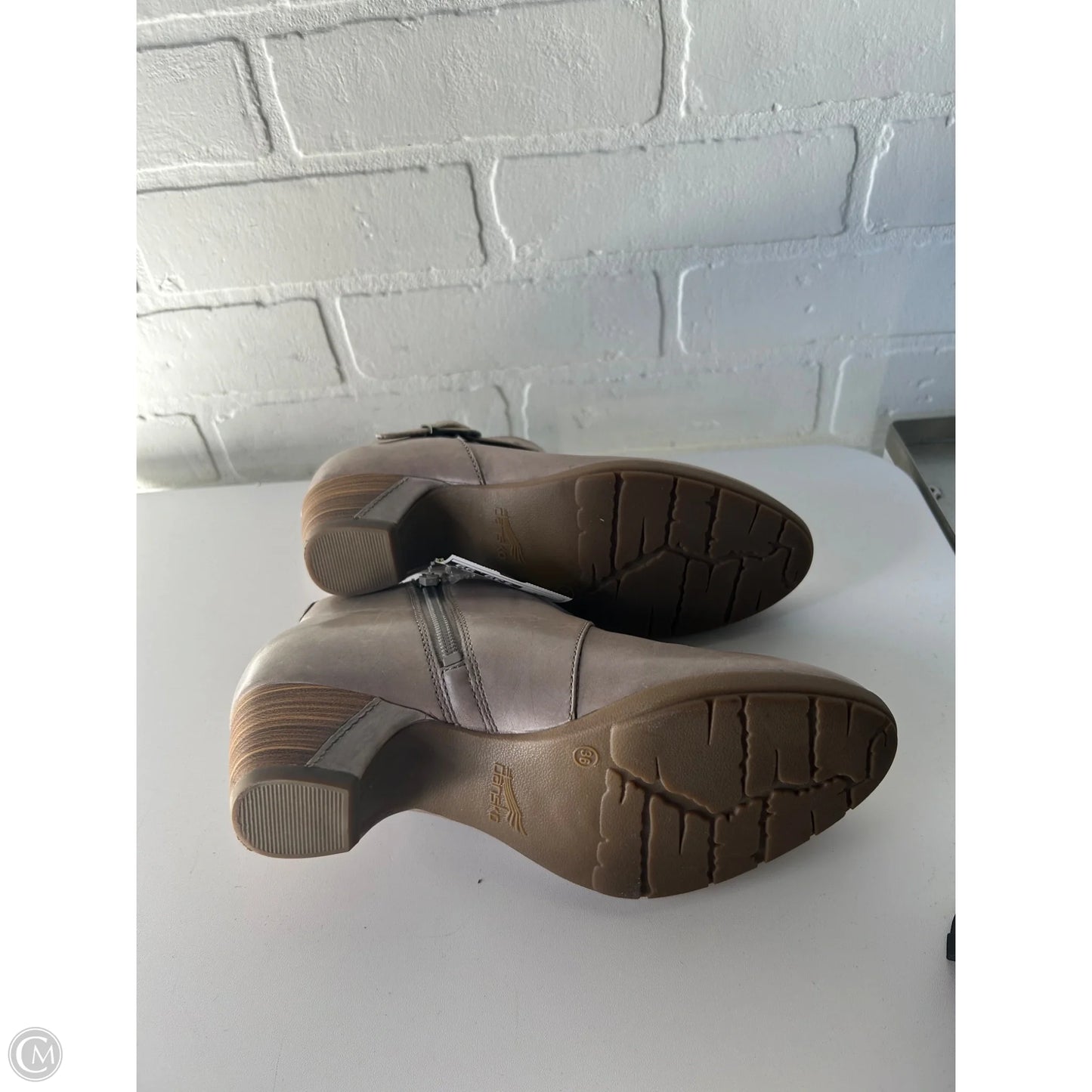 Boots Ankle Heels By Dansko In Tan, Size: 5.5