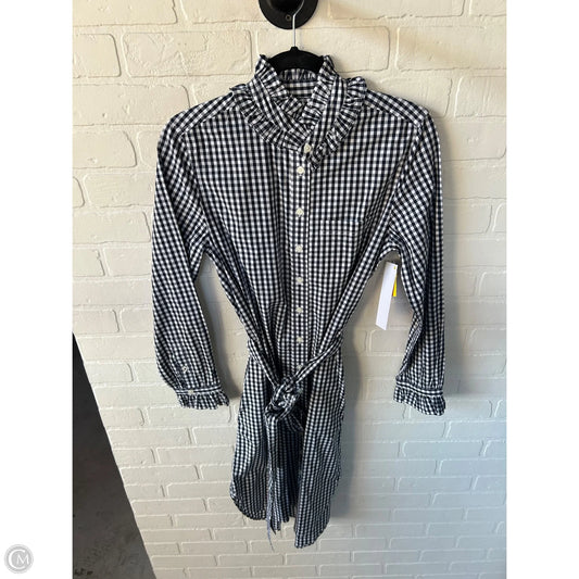 Dress Casual Midi By J. Crew In Blue & White, Size: Xs