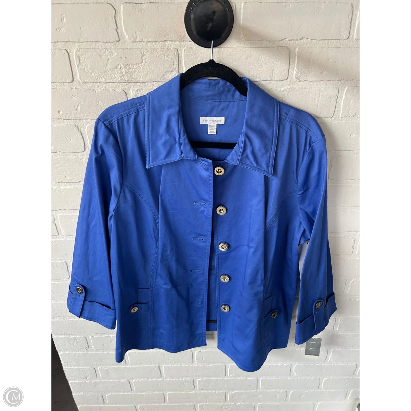 Blazer By Charter Club In Blue, Size: Xl