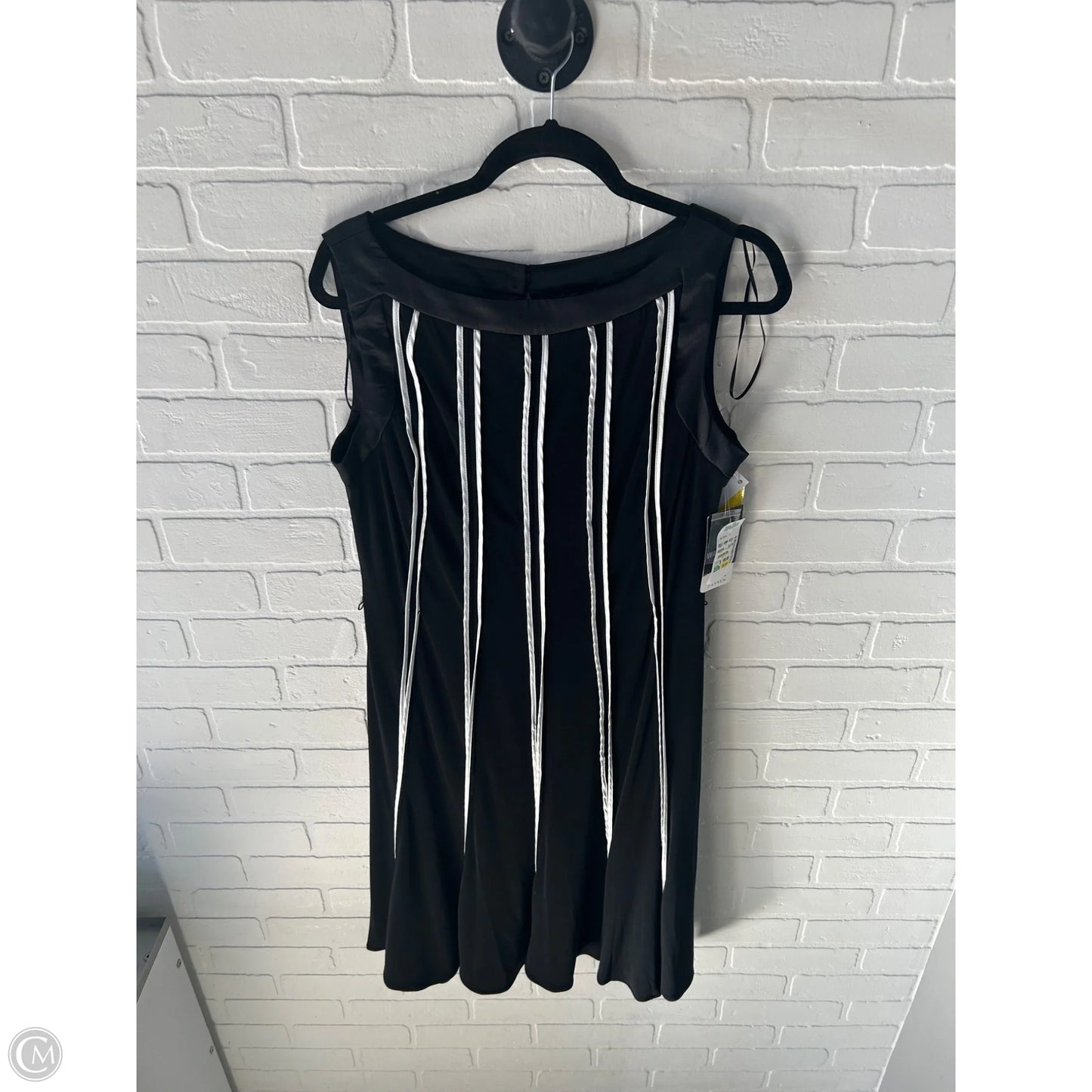 Dress Party Midi By Sandra Darren In Black & White, Size: L