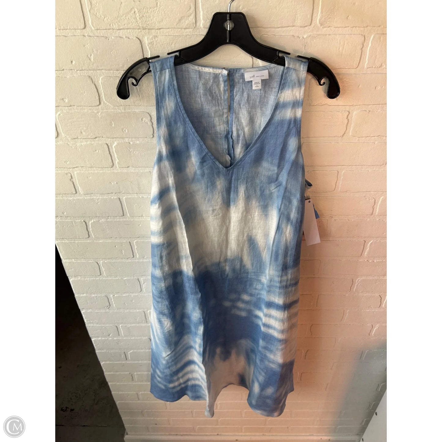 Dress Casual Midi By J. Jill In Blue & White, Size: Lp