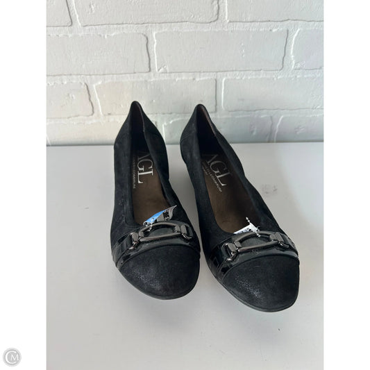 Shoes Heels Kitten By Agl In Black, Size: 10.5