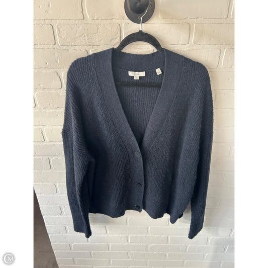Sweater Cardigan By Vince In Blue, Size: L