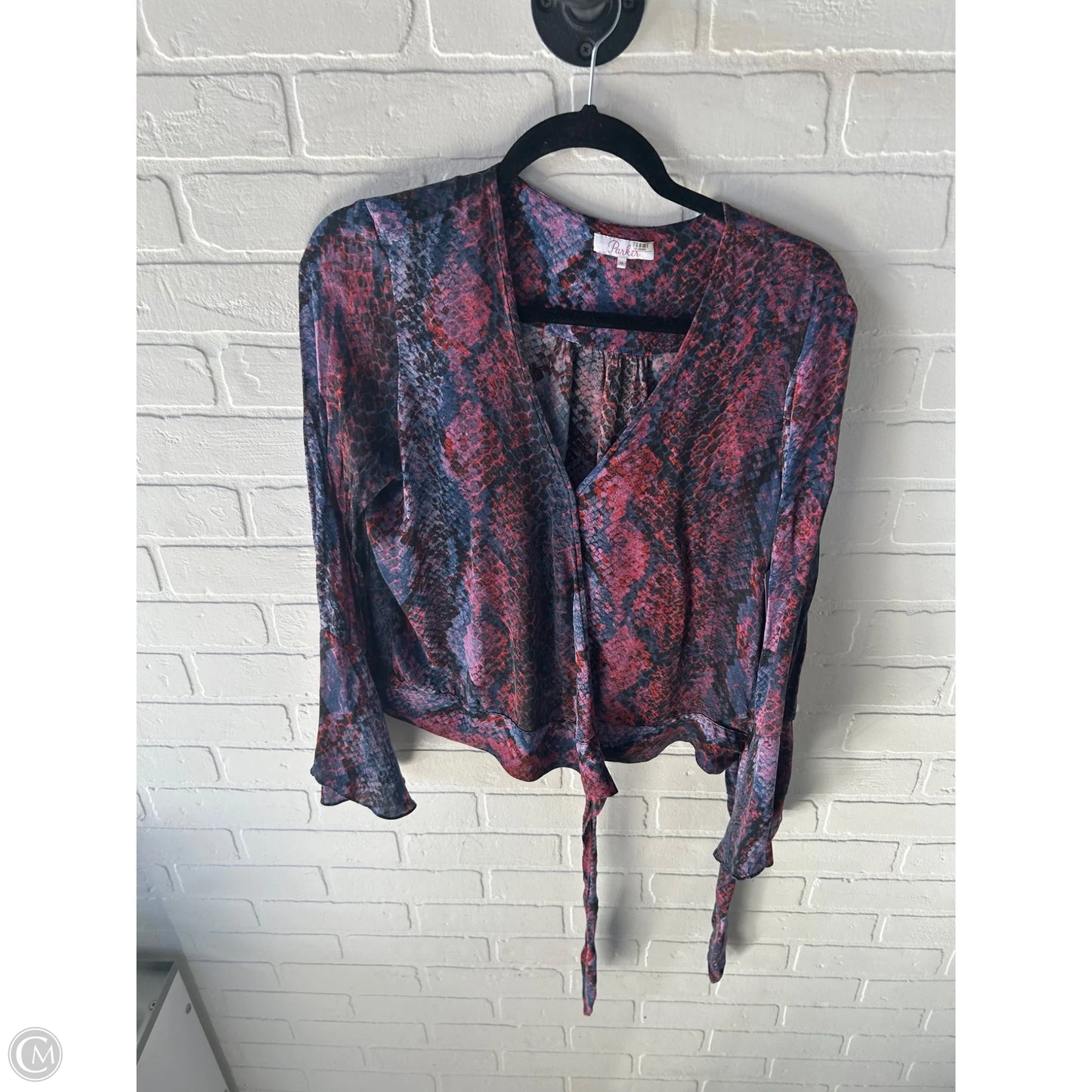 Top Long Sleeve By Parker In Pink & Purple, Size: M