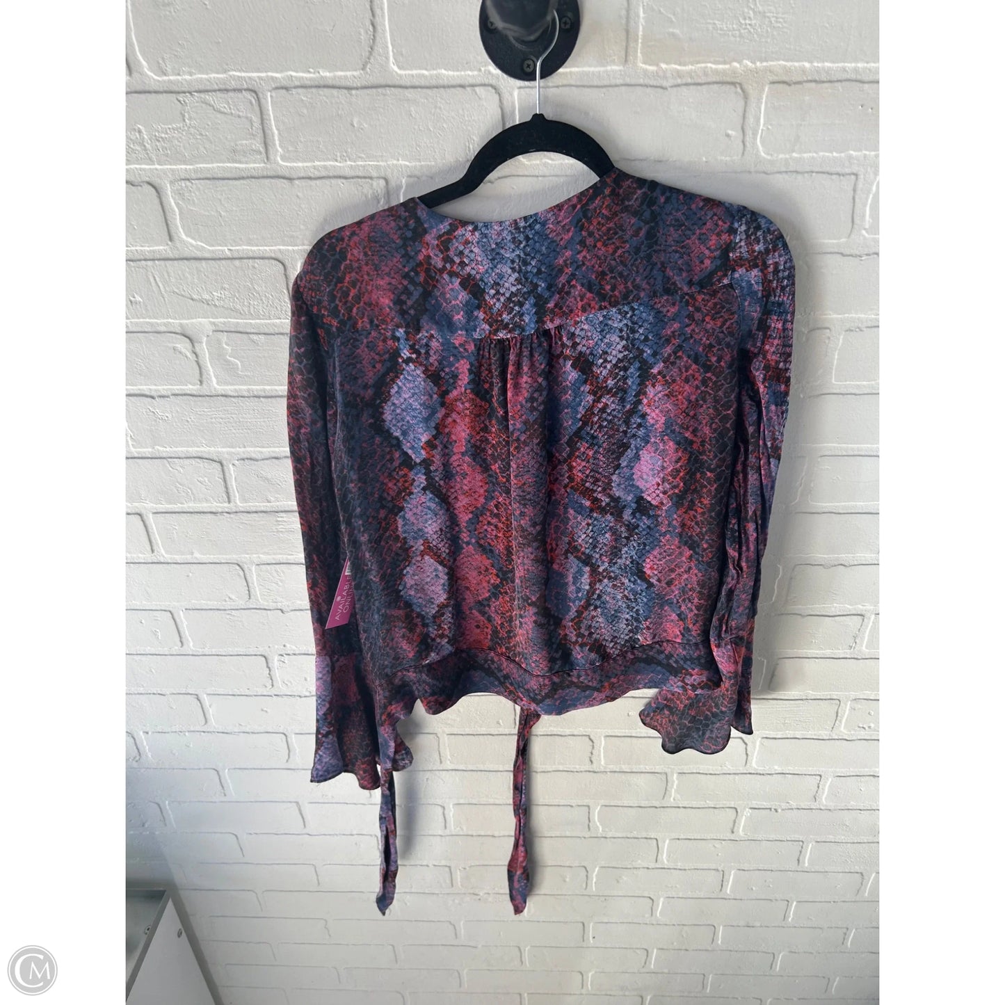 Top Long Sleeve By Parker In Pink & Purple, Size: M