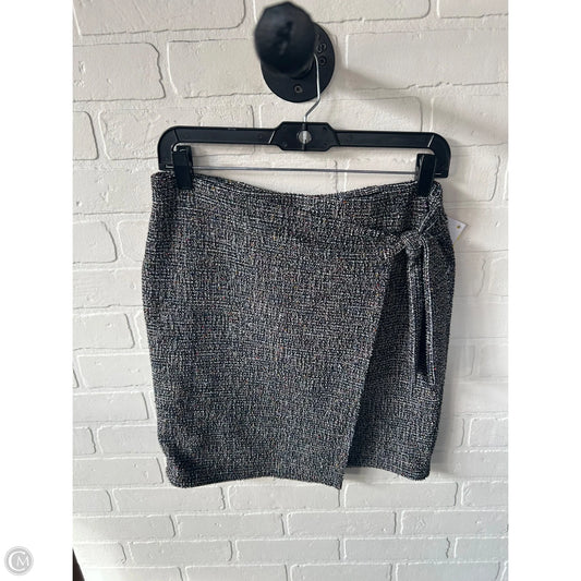 Skirt Mini & Short By Loft In Black & Blue, Size: 8p