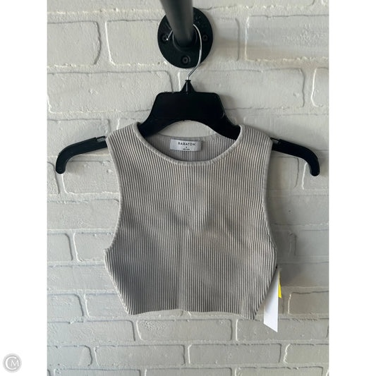 Top Sleeveless By Babaton In Grey, Size: S