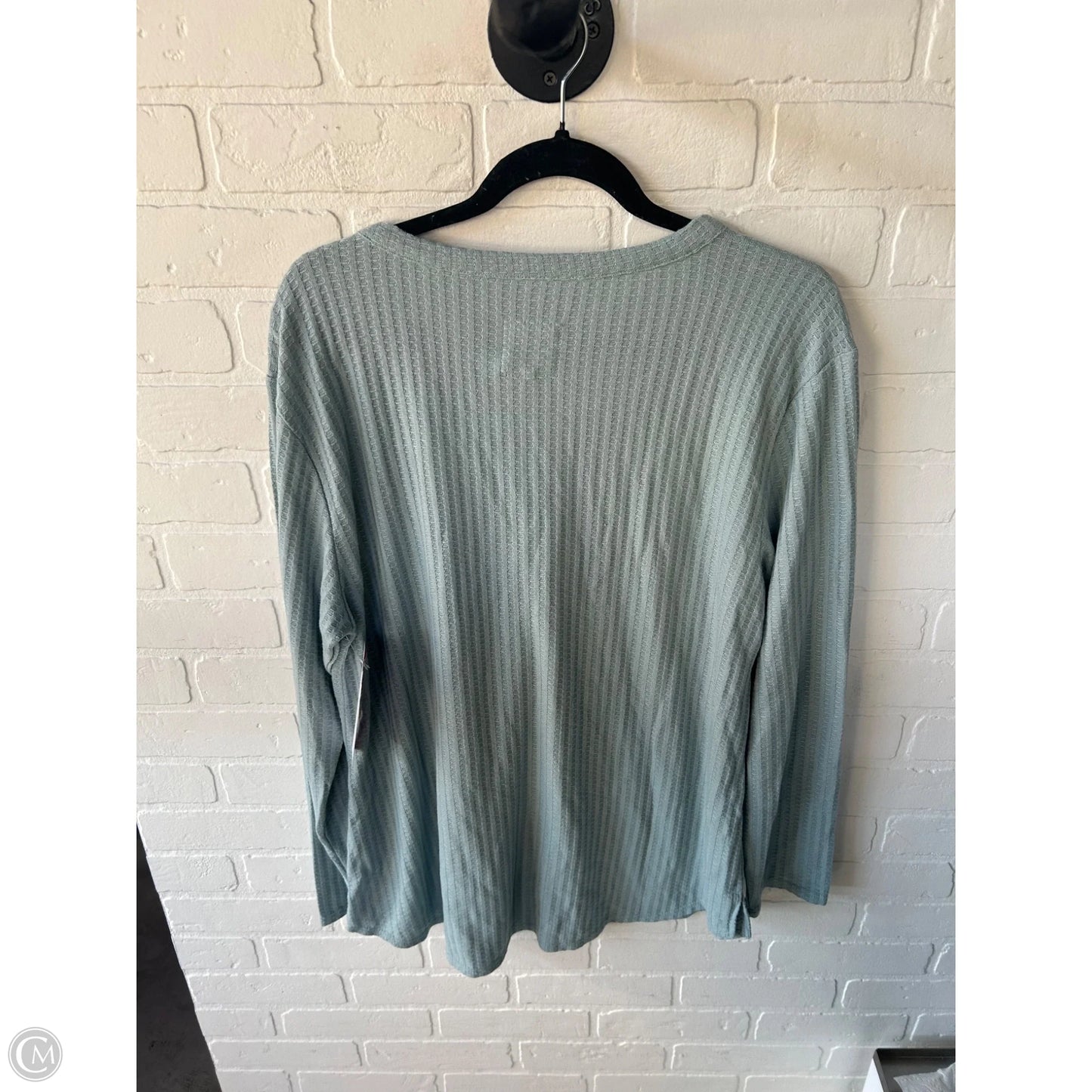 Top Long Sleeve By Chaser In Green, Size: Xxl