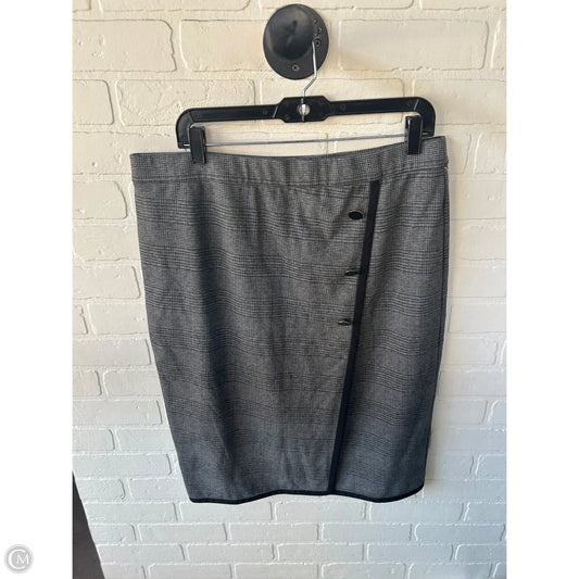Skirt Midi By Ann Taylor In Grey, Size: 12