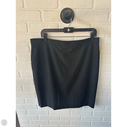 Skirt Midi By Ann Taylor In Black, Size: 14