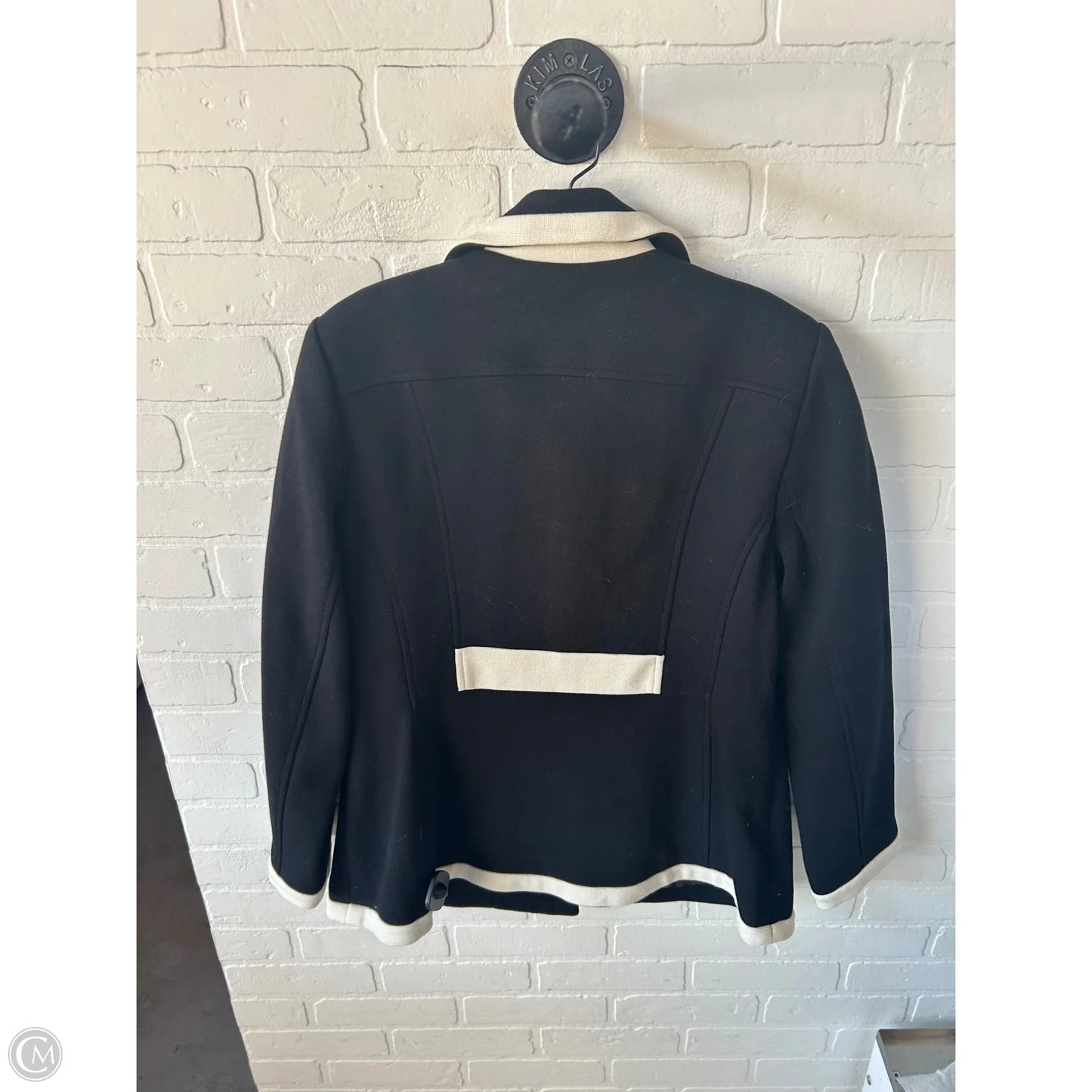 Coat Other By Inc In Black & Cream, Size: Xlp