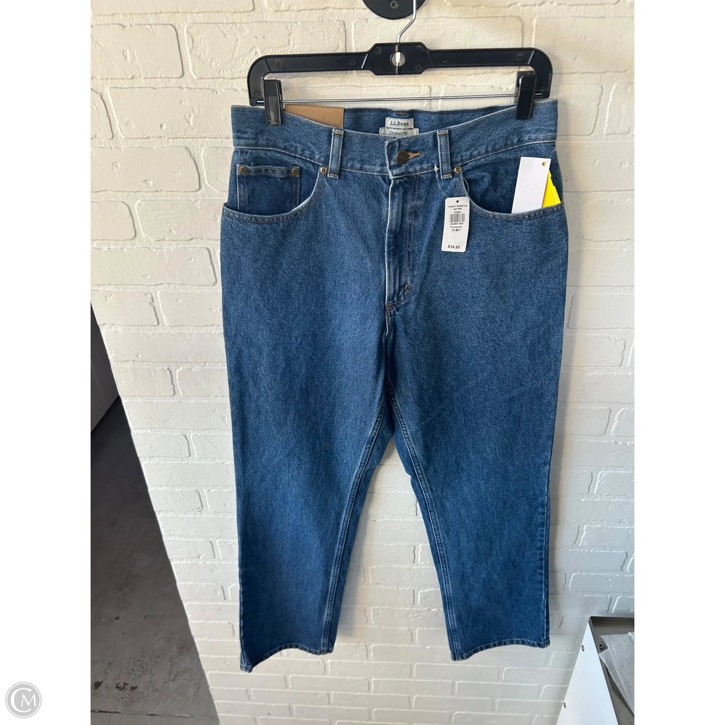 Jeans Straight By L.l. Bean In Blue Denim, Size: 10