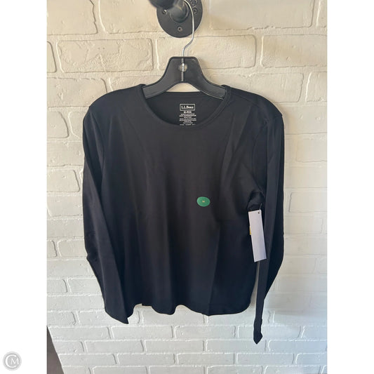 Top Long Sleeve Basic By L.l. Bean In Black, Size: M