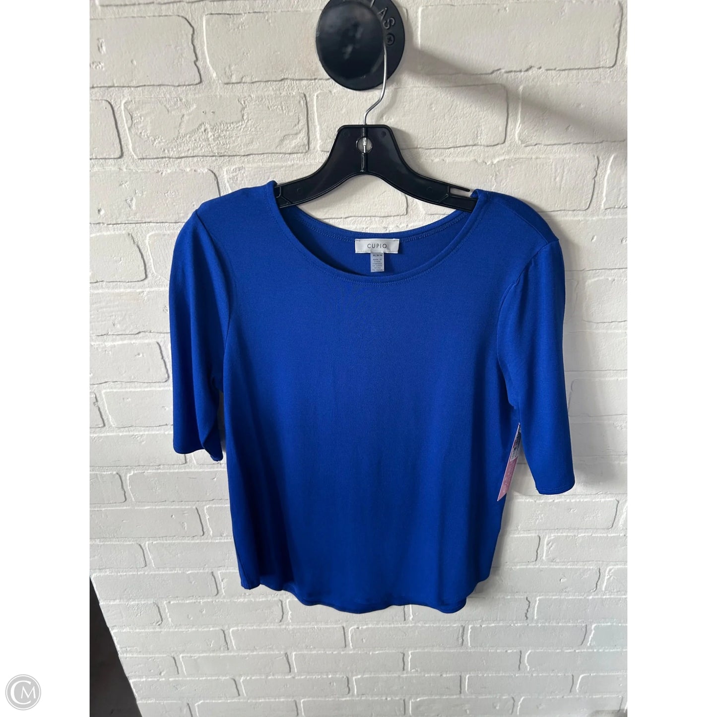 Top Short Sleeve Basic By Cupio In Blue, Size: M