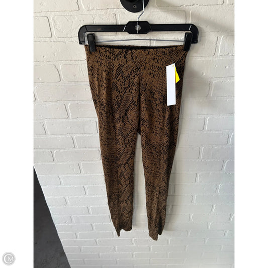 Pants Leggings By Lysse In Black & Brown, Size: 0