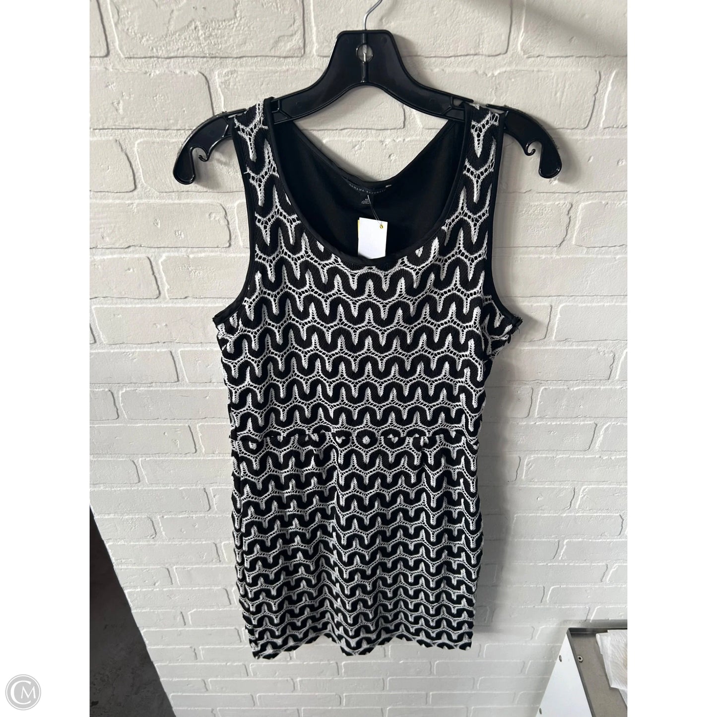 Dress Work By Banana Republic In Black & White, Size: M