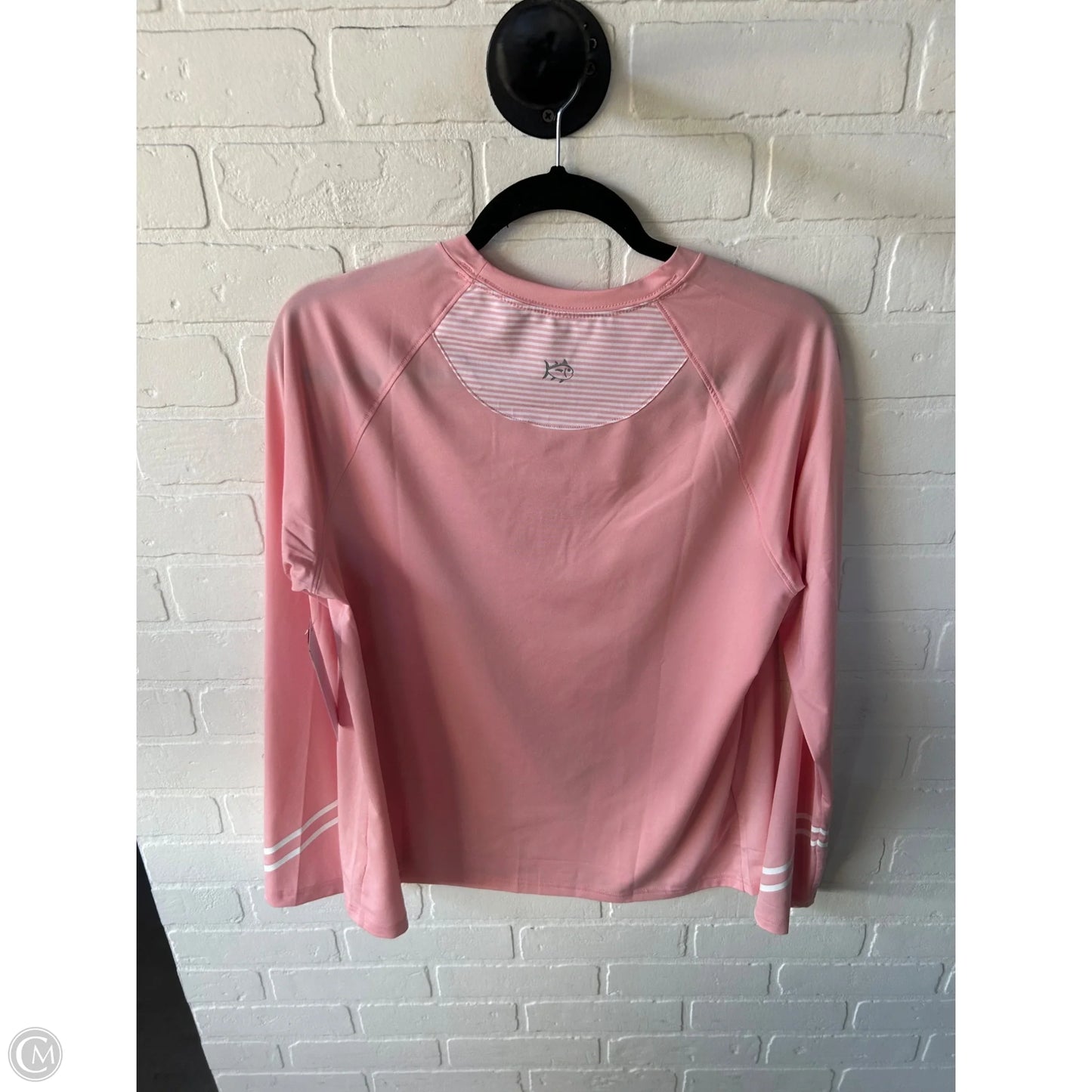Athletic Top Long Sleeve Crewneck By Southern Tide In Pink, Size: M