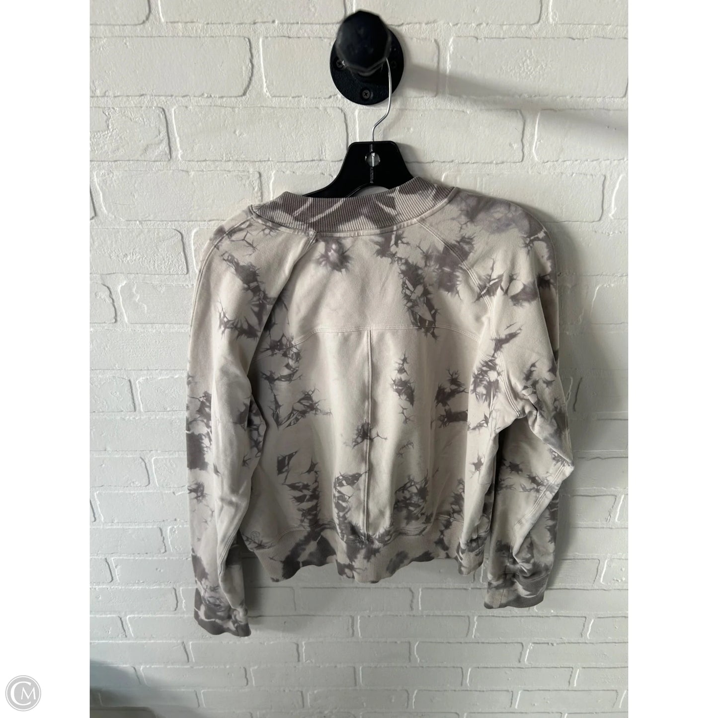 Athletic Sweatshirt Crewneck By Lululemon In Tan, Size: S