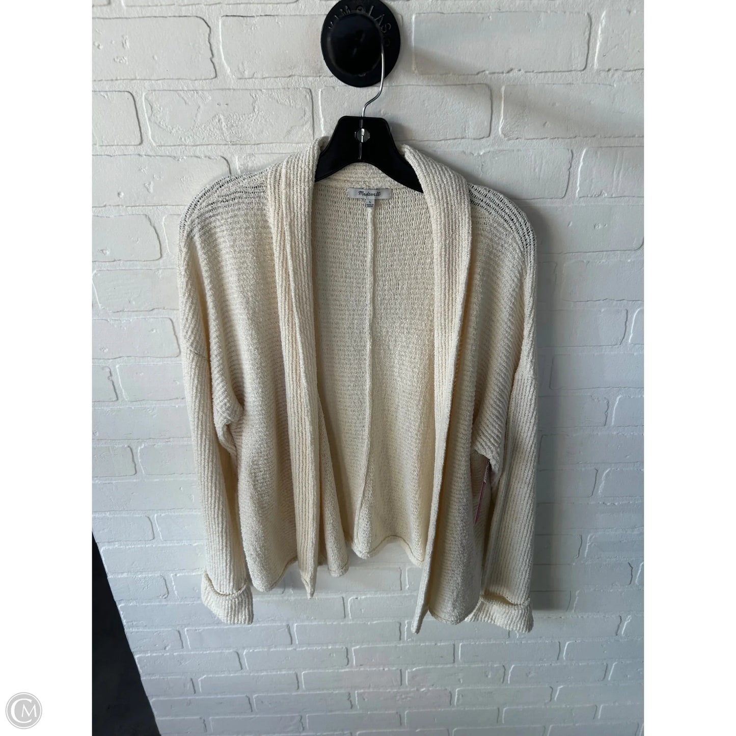 Sweater Cardigan By Madewell In Cream, Size: L