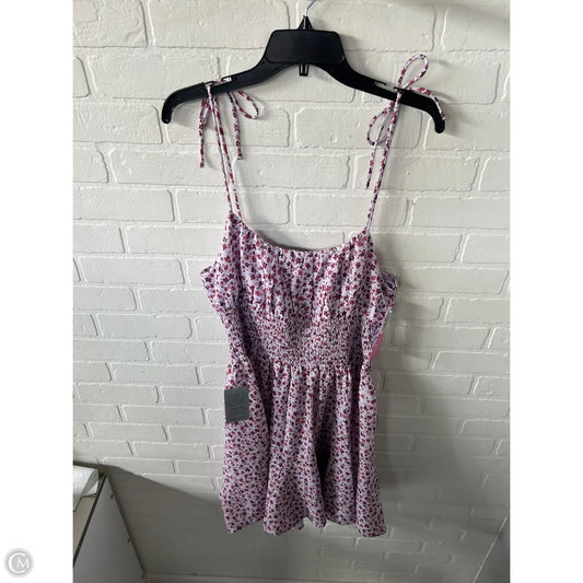 Dress Casual Short By Lush In Pink & Purple, Size: Xl