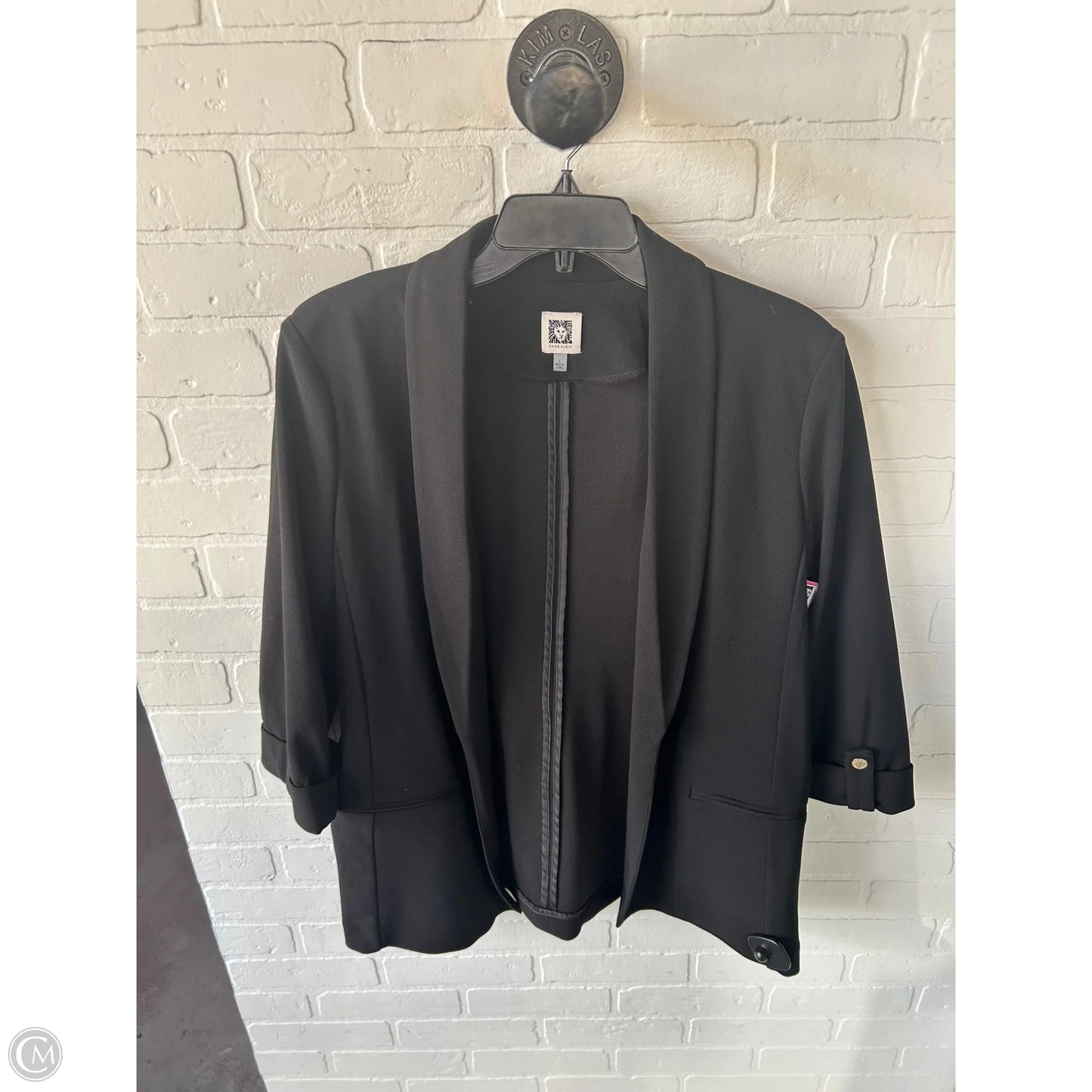 Blazer By Anne Klein In Black, Size: L