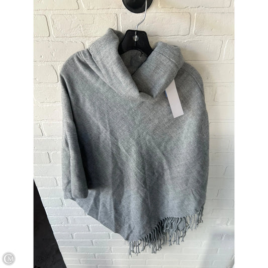 Poncho By Clothes Mentor In Grey, Size: Osfm