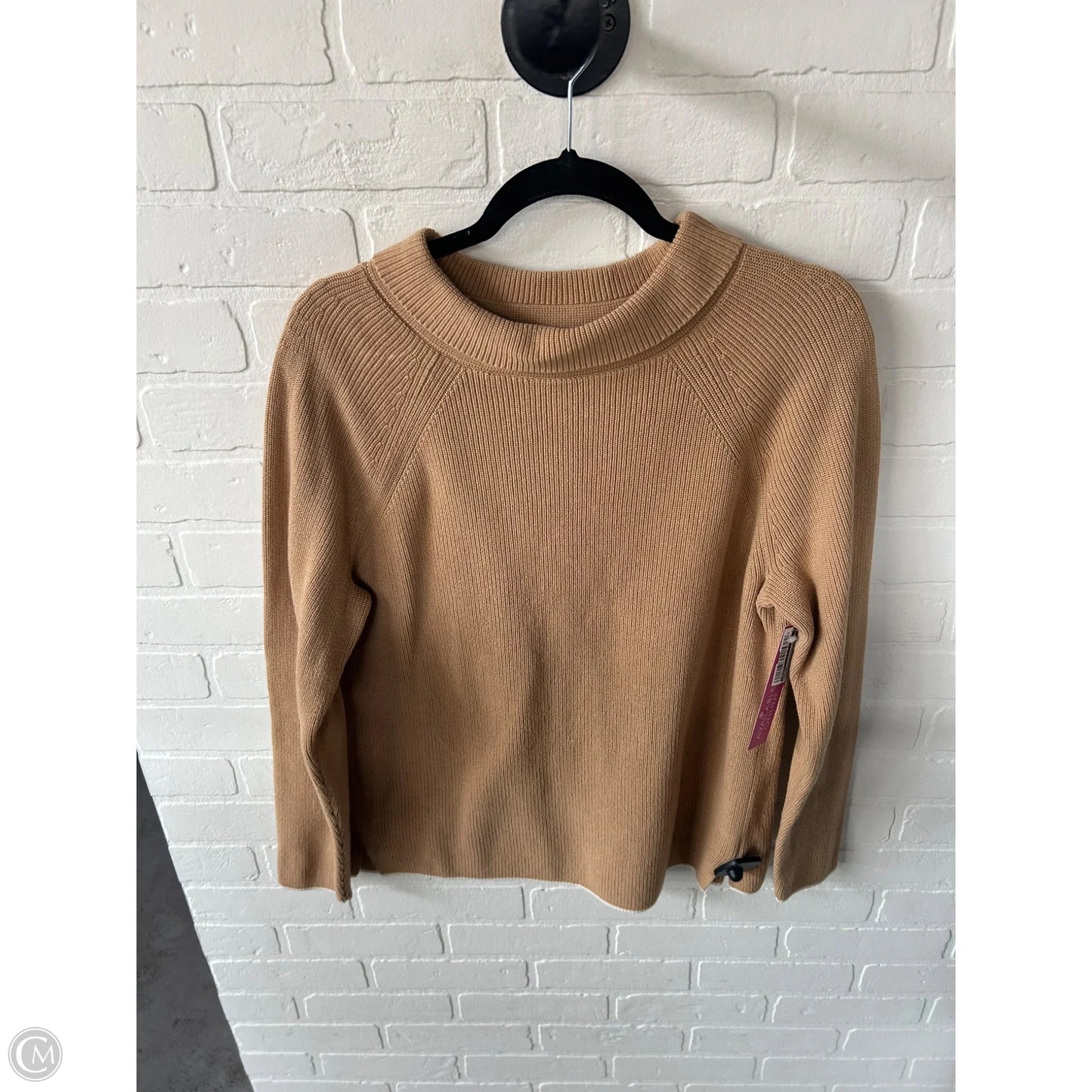 Sweater By Talbots In Tan, Size: L