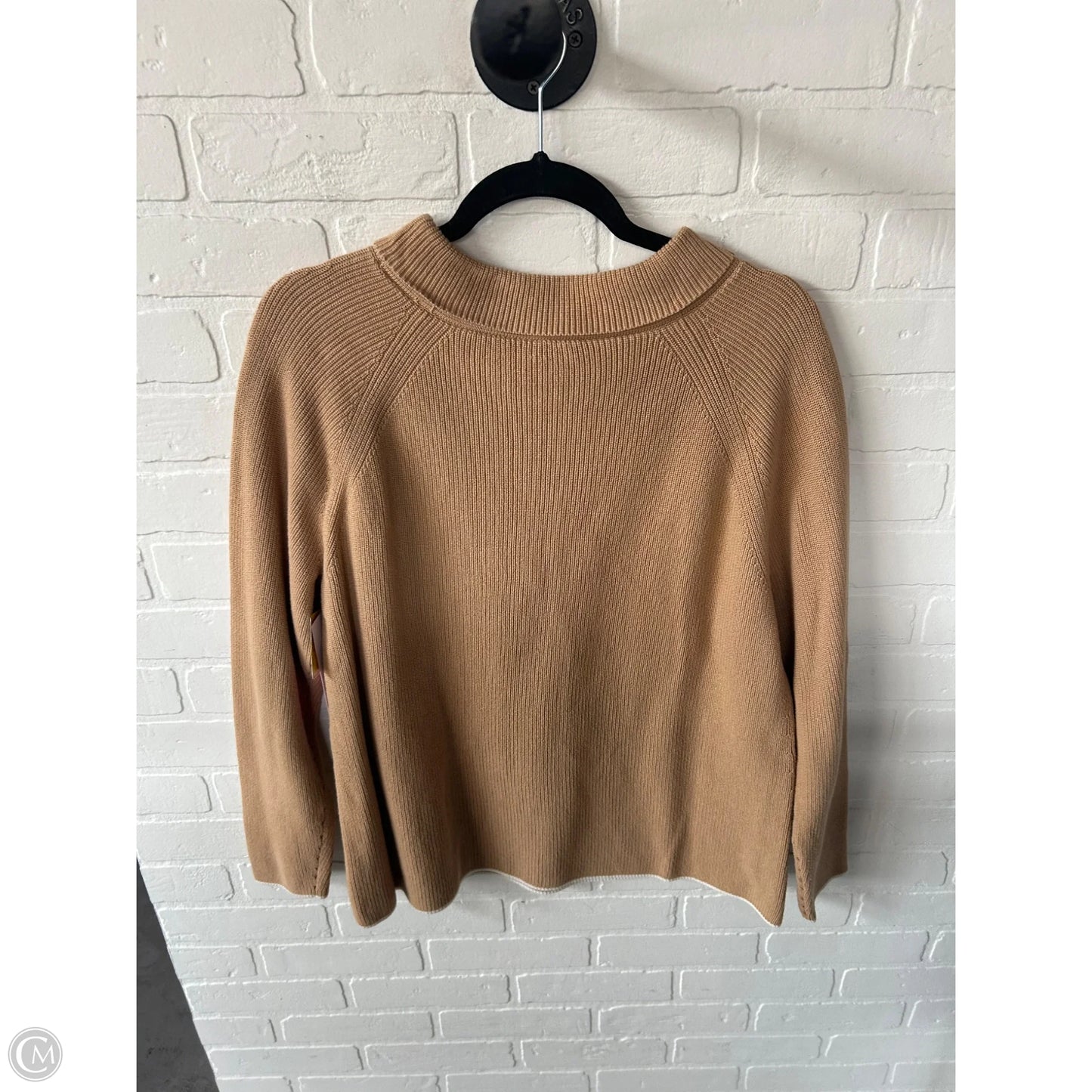 Sweater By Talbots In Tan, Size: L