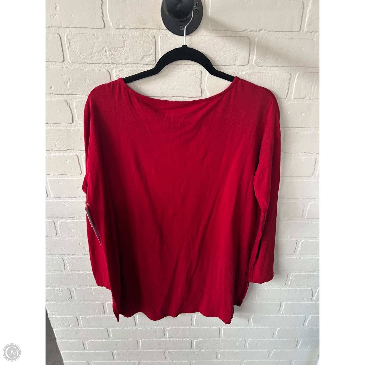 Top Long Sleeve Basic By J. Jill In Red, Size: M