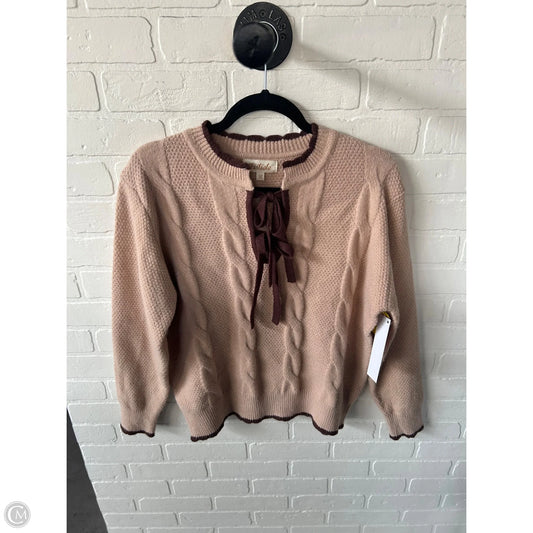 Sweater By Listicle In Brown & Tan, Size: L