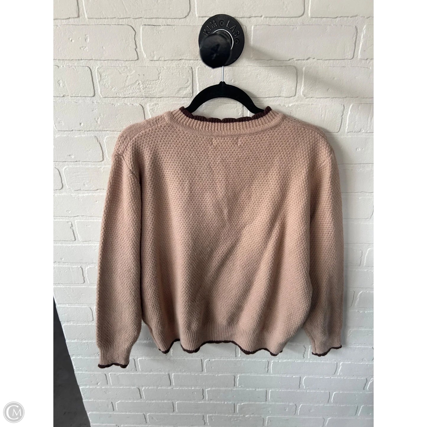 Sweater By Listicle In Brown & Tan, Size: L