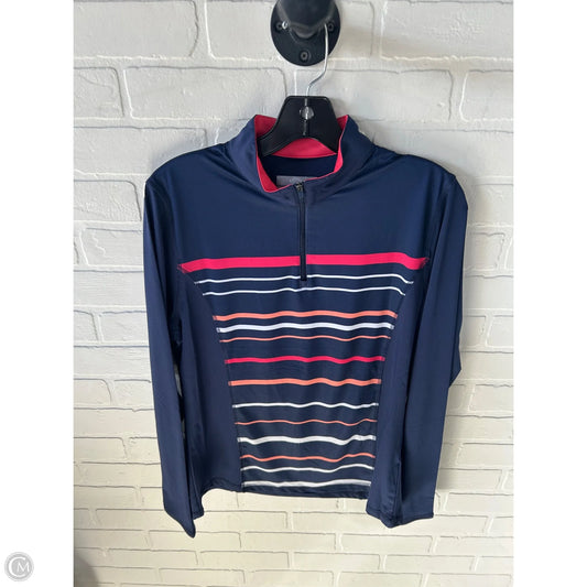 Athletic Top Long Sleeve Crewneck By Callaway In Blue & Orange, Size: L