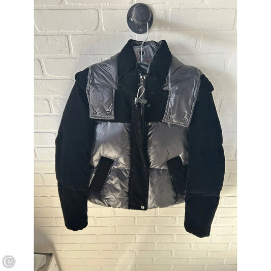 Jacket Puffer & Quilted By Andrew Marc In Black, Size: Xs