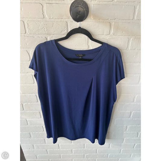 Top Short Sleeve By Banana Republic In Blue, Size: Xl