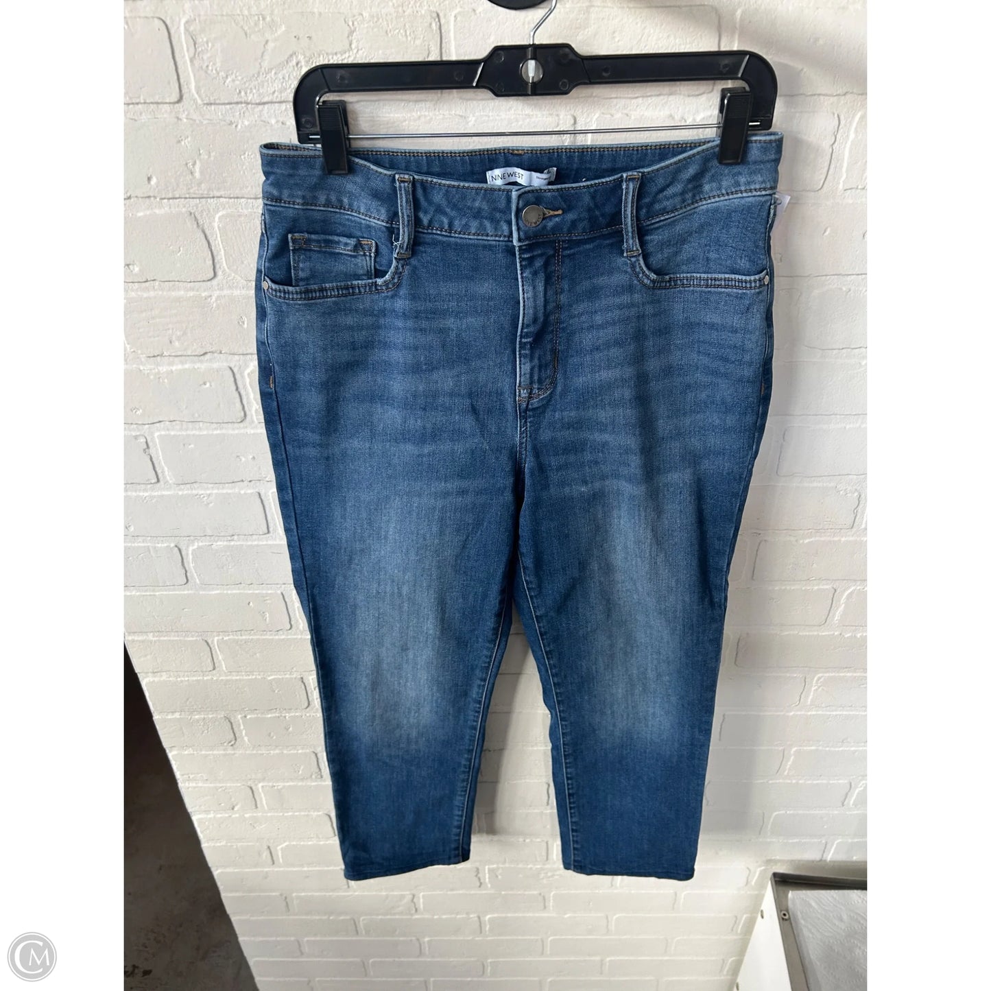 Jeans Cropped By Nine West In Blue Denim, Size: 12