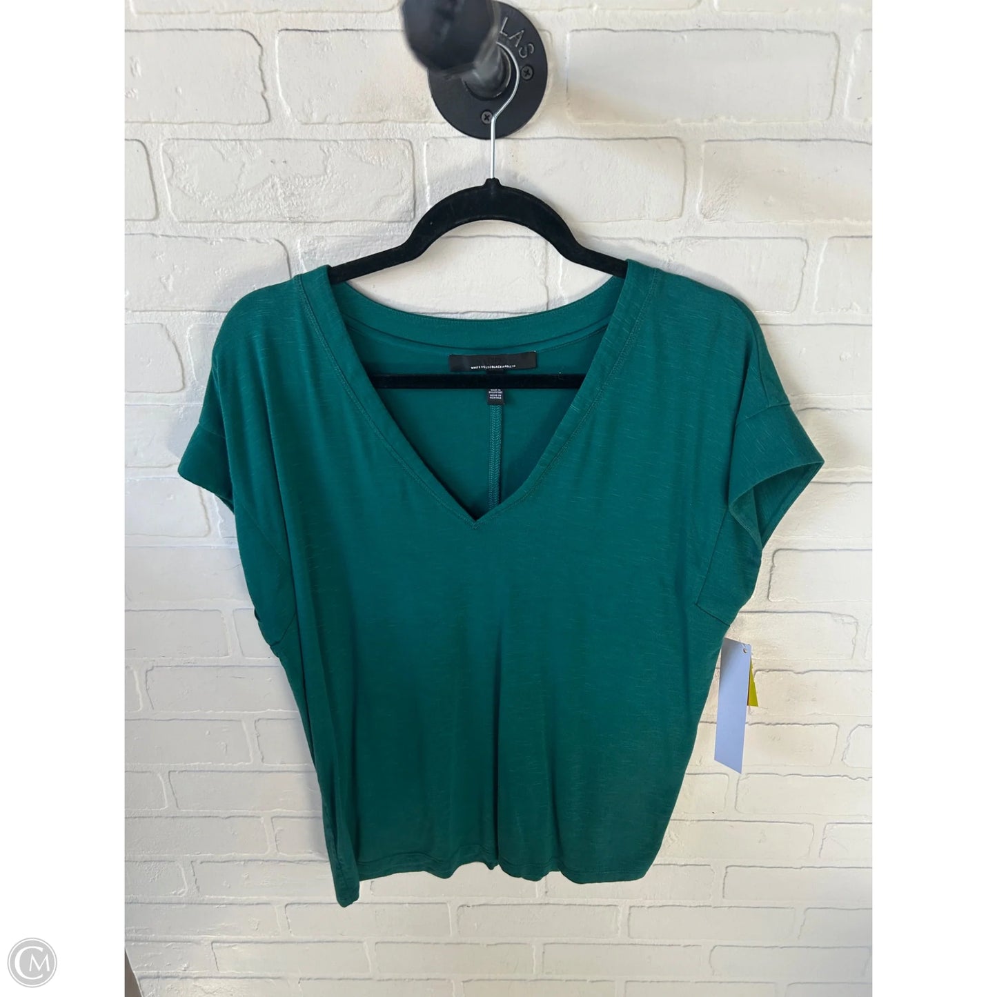 Top Short Sleeve By White House Black Market In Green, Size: M