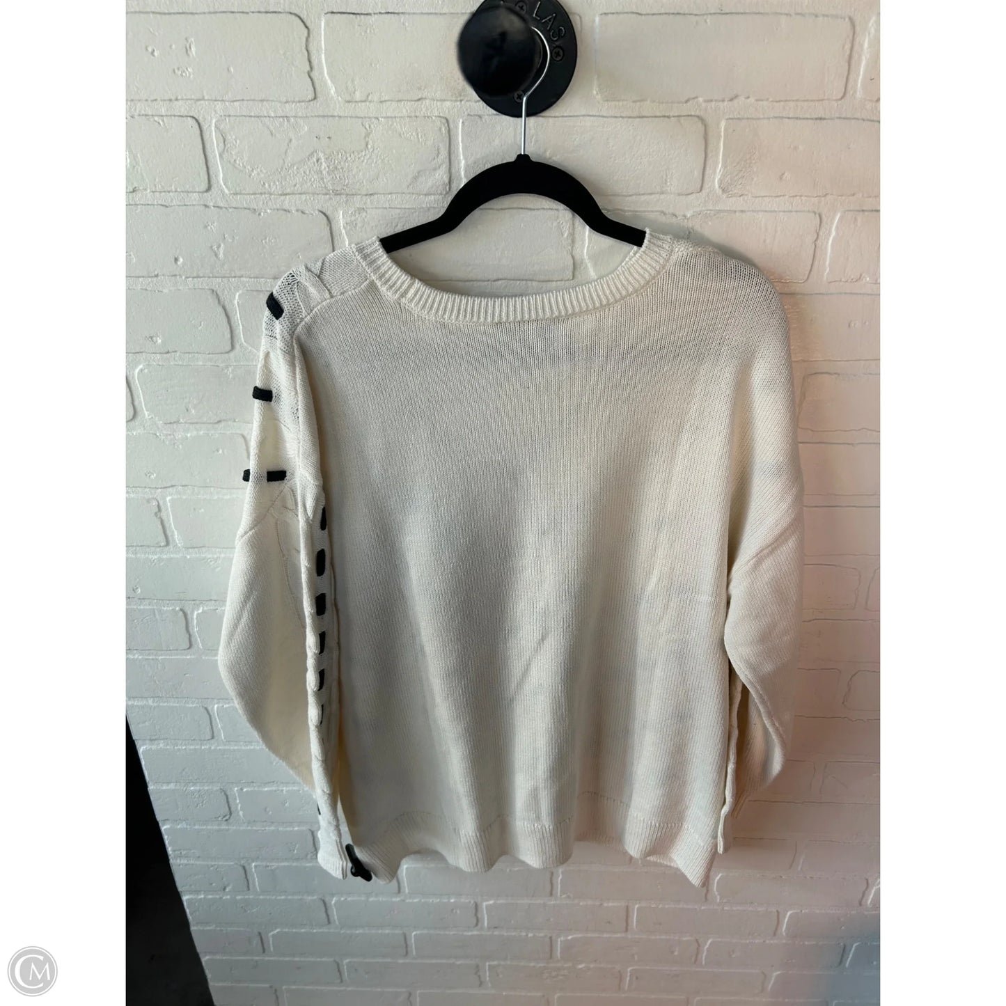 Sweater By Lane Bryant In Grey & White, Size: Xl