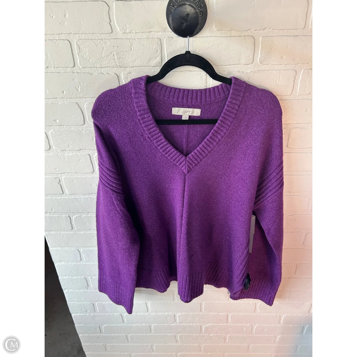 Sweater By Loft In Purple, Size: L