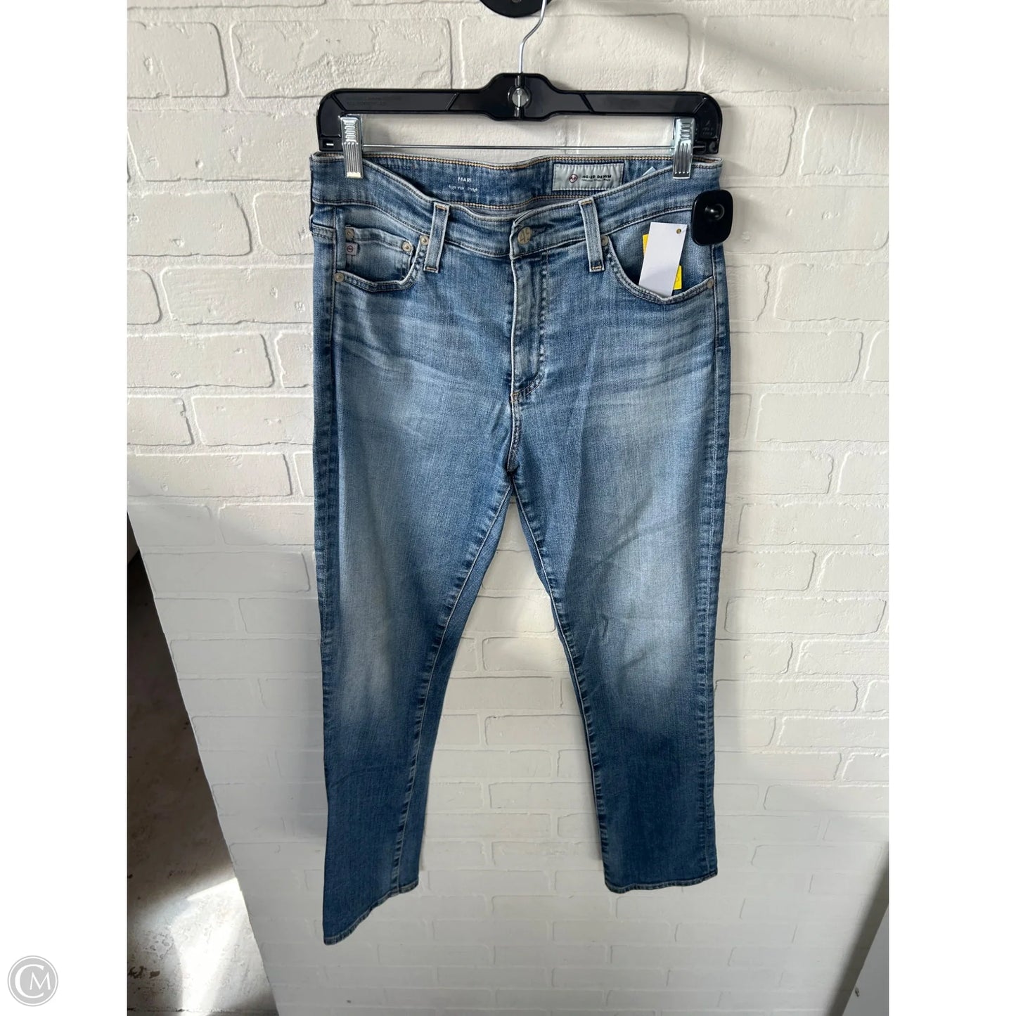 Jeans Straight By Adriano Goldschmied In Blue Denim, Size: 8