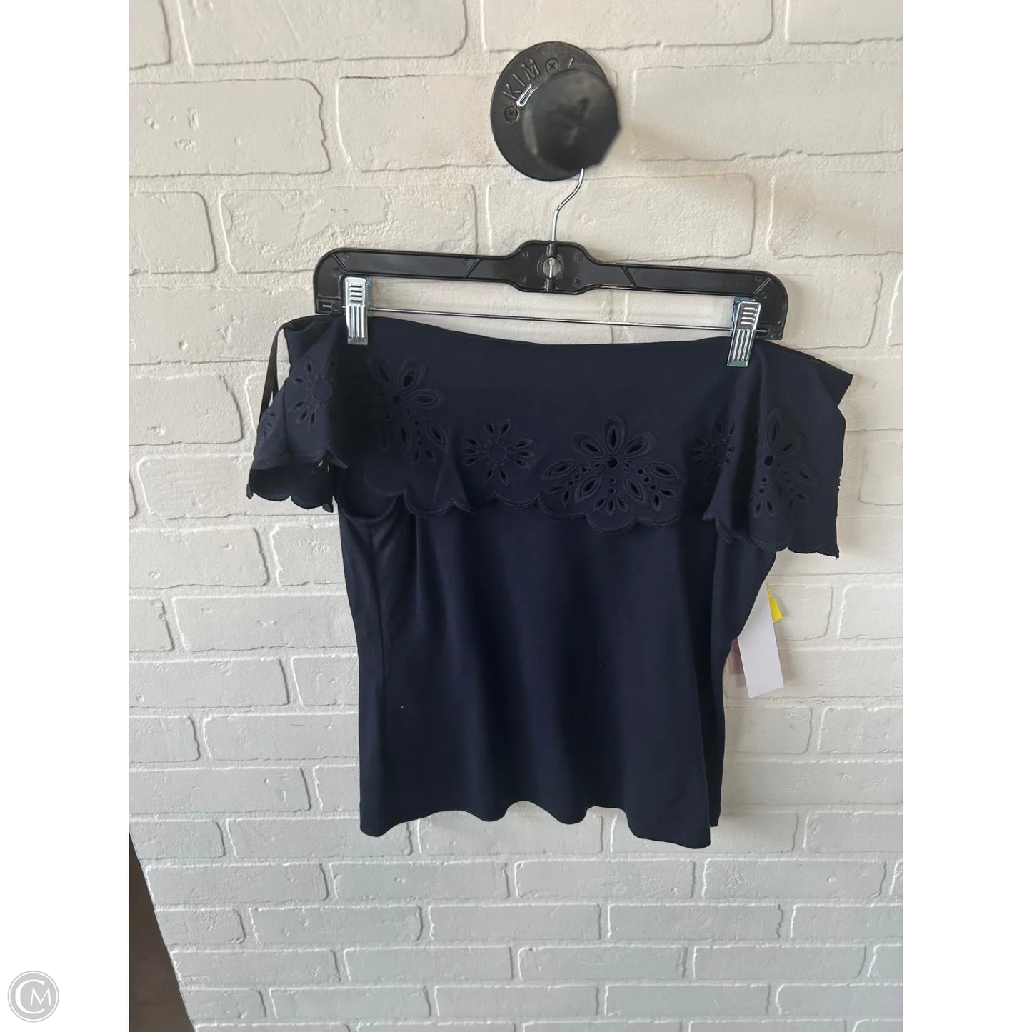 Top Short Sleeve By Ann Taylor In Blue, Size: M