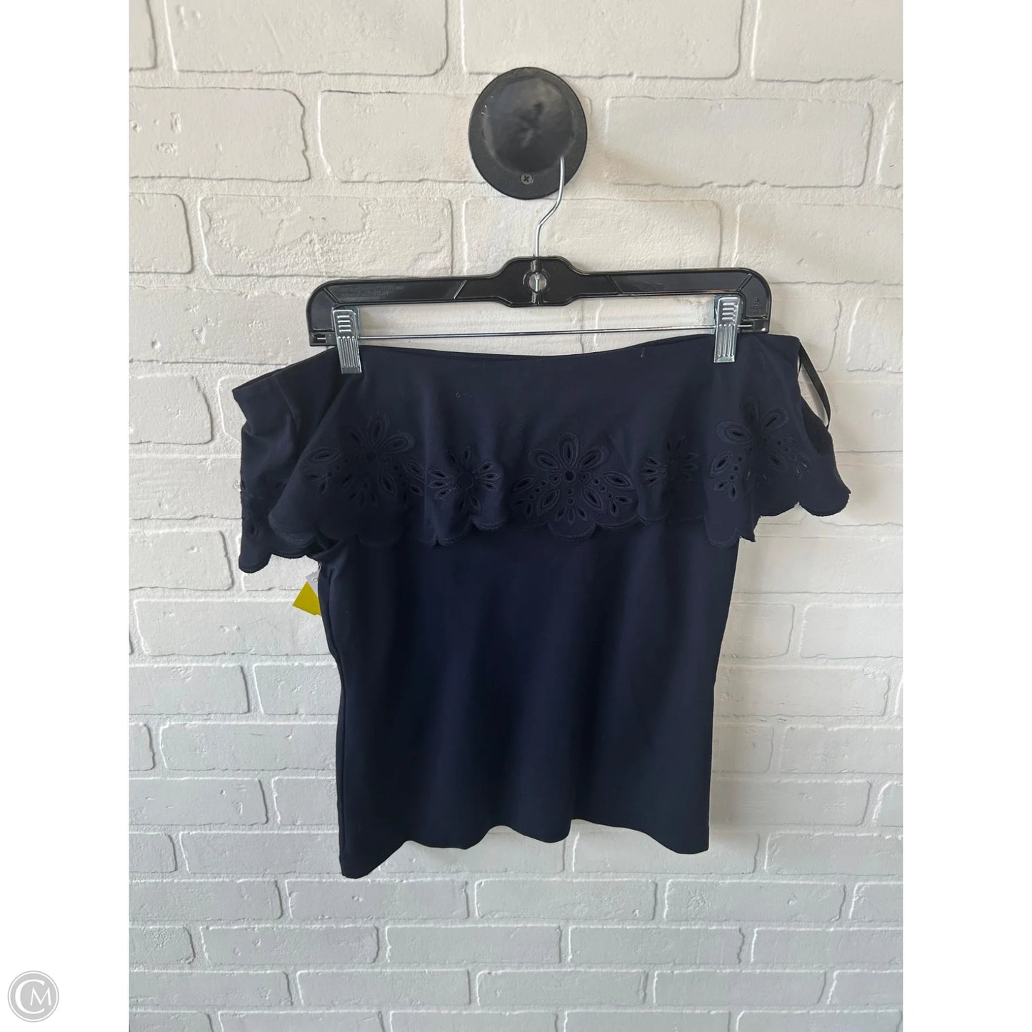 Top Short Sleeve By Ann Taylor In Blue, Size: M