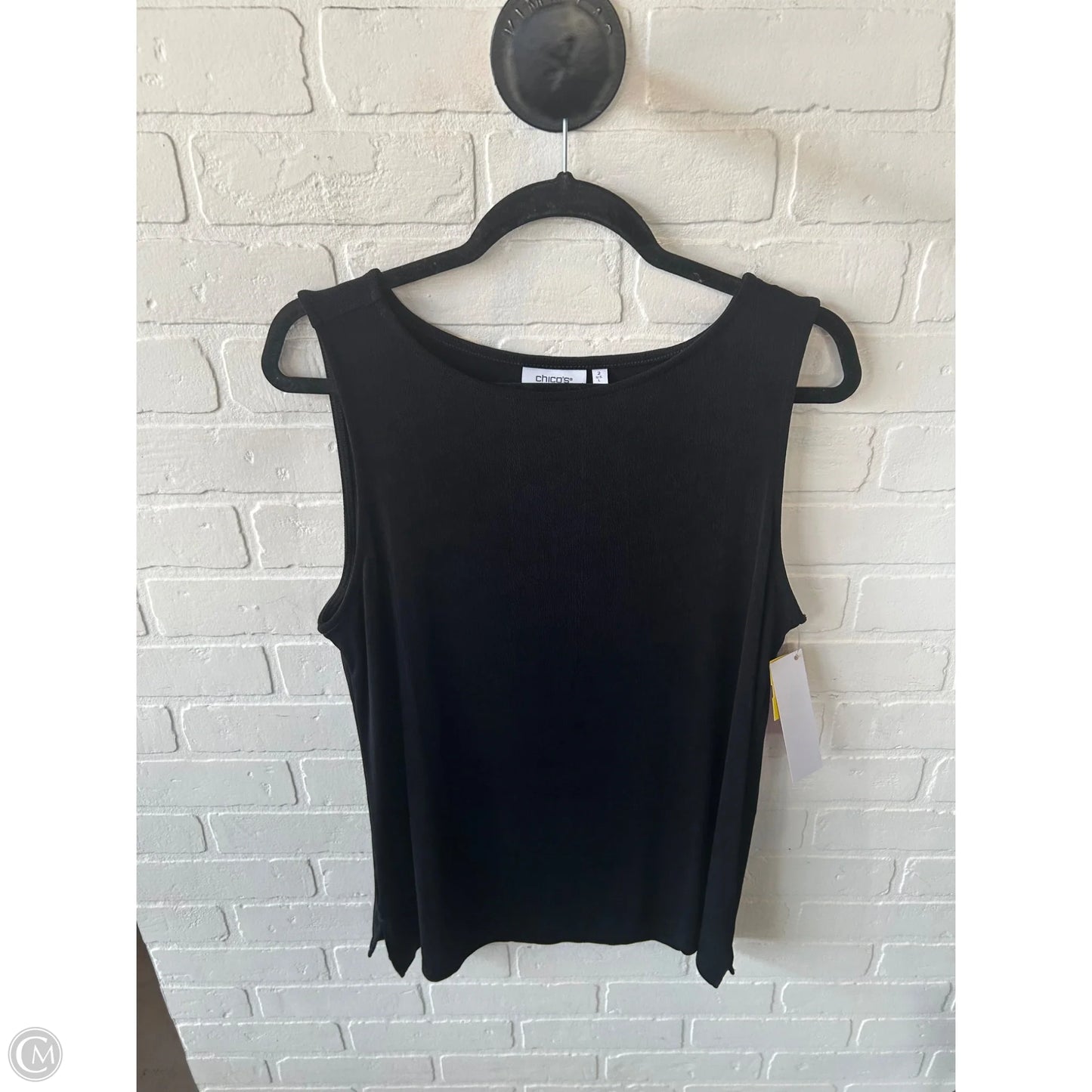 Top Sleeveless Basic By Chicos In Black, Size: L