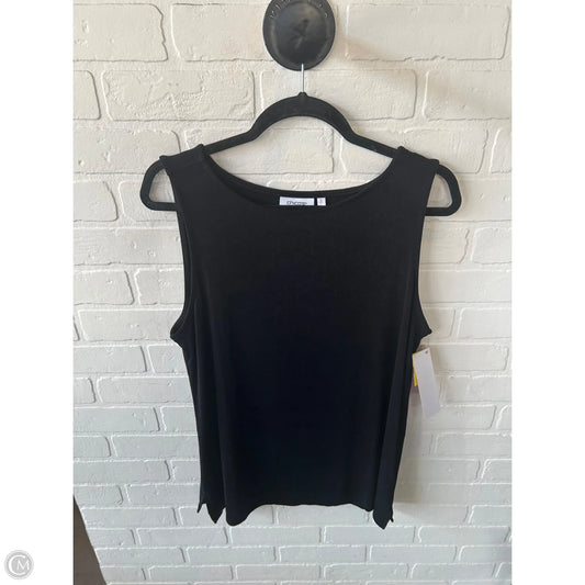 Top Sleeveless Basic By Chicos In Black, Size: L
