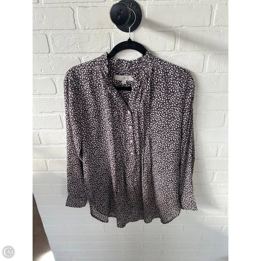Top Long Sleeve By Loft In Purple, Size: Xs