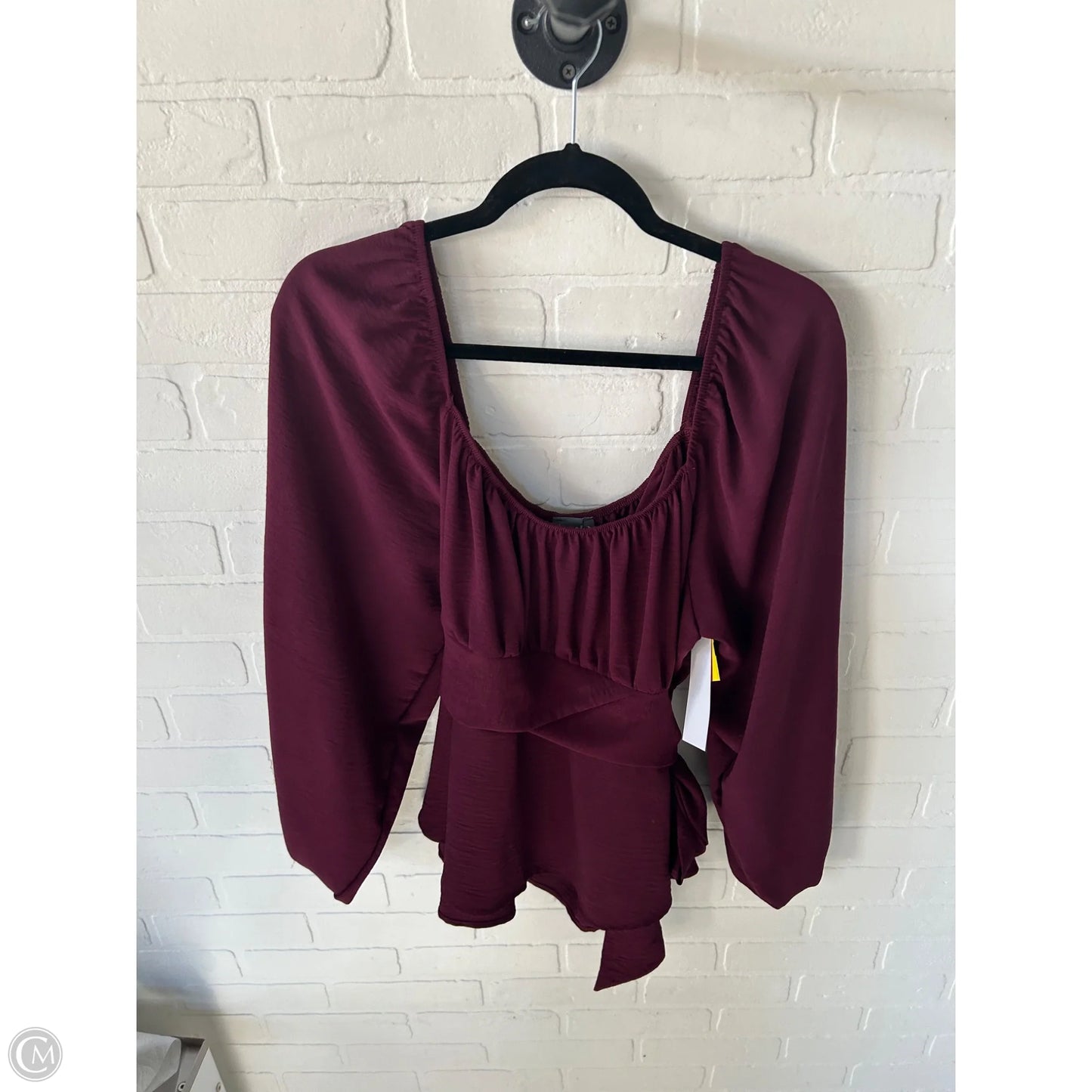 Top Long Sleeve By Arula In Red, Size: 1x